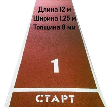 Купить Дорожка для разбега 12 м х 1,25 м. Толщина 8 мм в Солнечногорске 